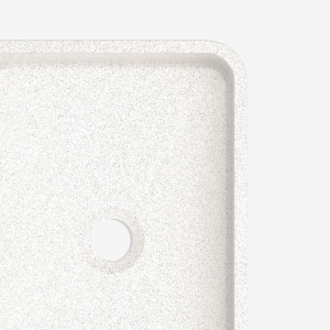 Cuba de Banheiro Concreto Apoio Retangular 40 cm (Moran Granilite Polar)