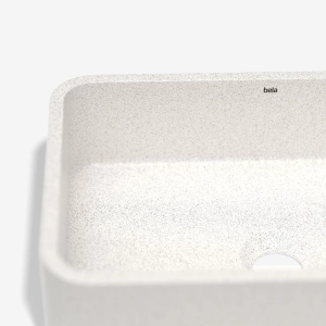 Cuba de Banheiro Concreto Apoio Retangular 40 cm (Moran Granilite Polar)