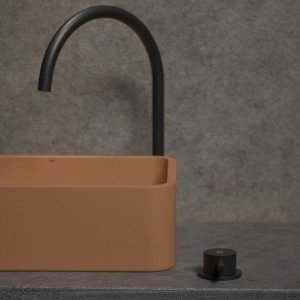 Cuba de Banheiro Concreto Apoio Retangular 40 cm (Moran Ocre)