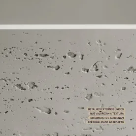 Produto Cuba de Banheiro Concreto Apoio Retangular 50 cm (Moran Marfim)
