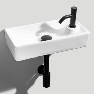 Cuba de Banheiro Louça Apoio ou Suspensa Retangular 44 cm (Braga Branca)