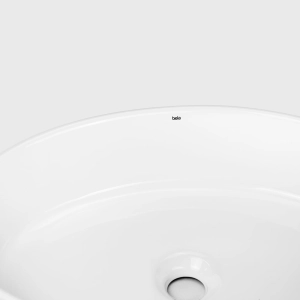 Cuba de Banheiro Lou&ccedil;a Apoio Oval 50 cm (Spezia Branca)