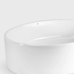 Cuba de Banheiro Lou&ccedil;a Apoio Oval 50 cm (Spezia Branca)