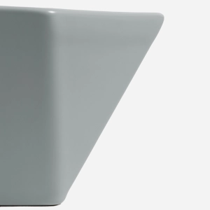 Cuba de Banheiro Lou&ccedil;a Apoio Quadrada 36 cm (Nimes Cinza)