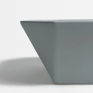 Cuba de Banheiro Lou&ccedil;a Apoio Quadrada 36 cm (Nimes Cinza)