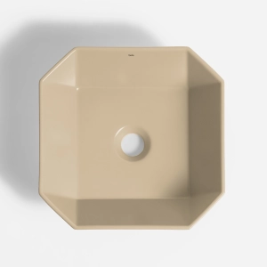 Cuba de Banheiro Lou&ccedil;a Apoio Quadrada 36 cm (Nimes Mocha)