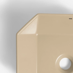 Cuba de Banheiro Lou&ccedil;a Apoio Quadrada 36 cm (Nimes Mocha)