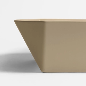 Cuba de Banheiro Lou&ccedil;a Apoio Quadrada 36 cm (Nimes Mocha)