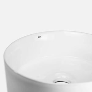 Cuba de Banheiro Louça Apoio Redonda 31 cm (Zara Branca)