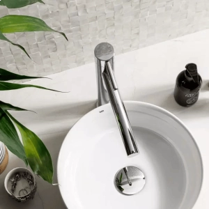 Cuba de Banheiro Louça Apoio Redonda 31 cm (Zara Branca)