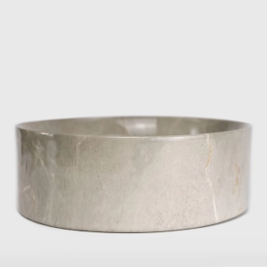 Cuba de Banheiro Lou&ccedil;a Apoio Redonda 31 cm (Zara M&aacute;rmore Bronze Armani)