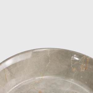 Cuba de Banheiro Lou&ccedil;a Apoio Redonda 31 cm (Zara M&aacute;rmore Bronze Armani)