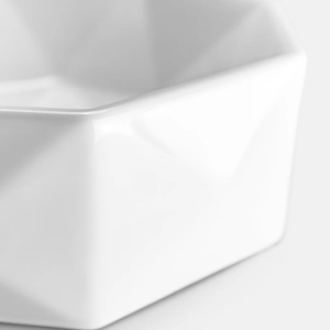 Cuba de Banheiro Louça Apoio Redonda 42 cm (Murano Branca)