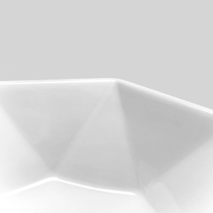 Cuba de Banheiro Louça Apoio Redonda 42 cm (Murano Branca)