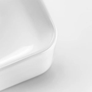 Cuba de Banheiro Louça Apoio Retangular 30 cm (Ádria Branca)