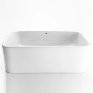 Cuba de Banheiro Louça Apoio Retangular 30 cm (Ádria Branca)