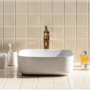 Cuba de Banheiro Lou&ccedil;a Apoio Retangular 40 cm (Maia Branca)