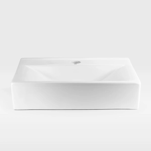 Cuba de Banheiro Lou&ccedil;a Apoio Retangular 45 cm (Salerno Branca)