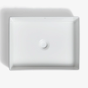 Cuba de Banheiro Louça Apoio Retangular 47 cm (Mafra Branca)