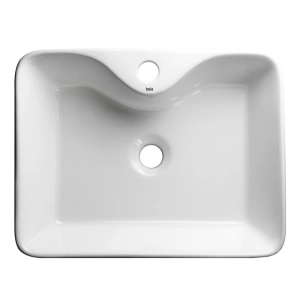 Cuba de Banheiro Louça Apoio Retangular 48 cm (Roma Branca)