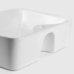 Cuba de Banheiro Louça Apoio Retangular 48 cm (Roma Branca)