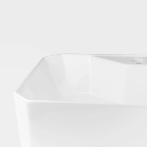 Cuba de Banheiro Louça Apoio Retangular 49 cm (Módena Branca)