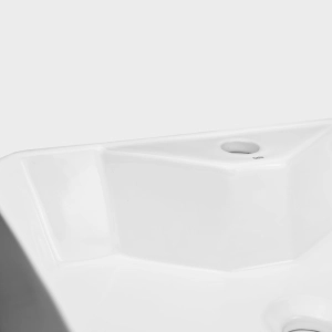 Cuba de Banheiro Louça Apoio Retangular 49 cm (Módena Branca)