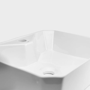 Cuba de Banheiro Louça Apoio Retangular 49 cm (Módena Branca)