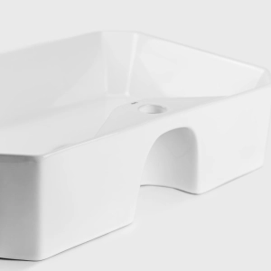 Cuba de Banheiro Louça Apoio Retangular 49 cm (Módena Branca)