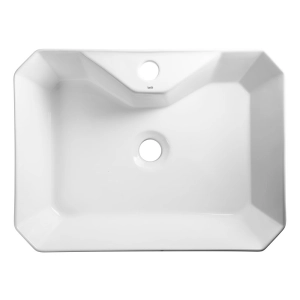 Cuba de Banheiro Louça Apoio Retangular 49 cm (Módena Branca)