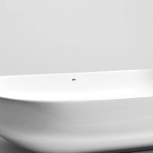 Cuba de Banheiro Louça Apoio Retangular 58 cm (Trento Branca)