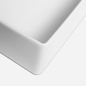 Cuba de Banheiro Louça Apoio Retangular 60 cm (Moura Branca)