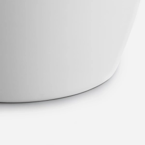 Cuba de Banheiro Louça Piso Redonda com Mesa 50 cm (Siena Branca)