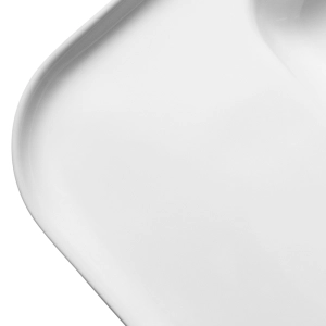 Cuba de Banheiro Louça Sobrepor com Mesa Lateral 75 cm (Arles Branca)