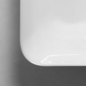 Cuba de Banheiro Louça Sobrepor Retangular 60 cm (Madri Branca)