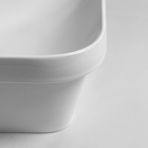 Cuba de Banheiro Louça Sobrepor Retangular 60 cm (Madri Branca)