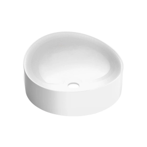 Produto Cuba de Banheiro Louça Apoio Redonda 38 cm (Lunna Branca)