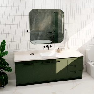 Cuba de Banheiro Louça Sobrepor Retangular 53 cm (Cannes Branca)