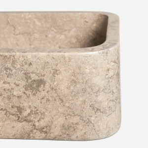 Cuba de Banheiro M&aacute;rmore Army Polido Apoio Retangular 50 cm (Muna)