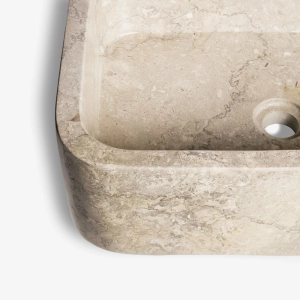 Cuba de Banheiro M&aacute;rmore Army Polido Apoio Retangular 50 cm (Muna)