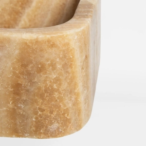 Cuba de Banheiro Mármore Ônix Polido Apoio Retangular 55 cm (Kepa)