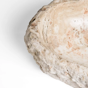 Cuba de Banheiro M&aacute;rmore &Ocirc;nix Vanilla R&uacute;stica Apoio at&eacute; 55 cm (Riau)