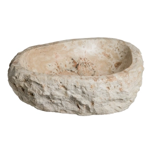 Cuba de Banheiro M&aacute;rmore &Ocirc;nix Vanilla R&uacute;stica Apoio at&eacute; 55 cm (Riau)