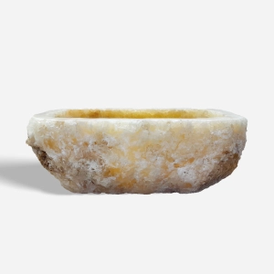 Cuba de Banheiro Mármore Ônix Rústica Apoio Retangular até 50 cm (Gili)