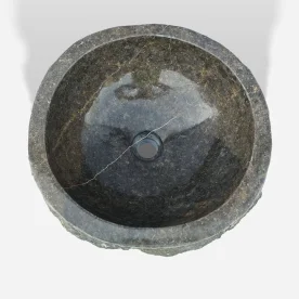 Cuba de Banheiro Pedra Vulcânica Piso Redonda 40 cm (Jawa Rústica) Produto Cuba de Banheiro Pedra Vulcânica Piso Redonda 40 cm (Jawa Rústica)