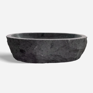 Cuba de Banheiro Pedra Vulc&acirc;nica R&uacute;stica Apoio at&eacute; 60 cm (Jawa)