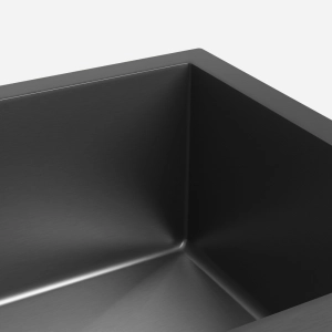 Cuba de Cozinha Inox Retangular 50x34 cm (Hirata Grafite Fosca)