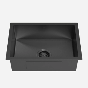 Cuba de Cozinha Inox Retangular 50x34 cm (Hirata Grafite Fosca)