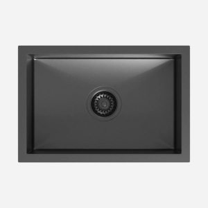 Cuba de Cozinha Inox Retangular 50x34 cm (Hirata Grafite Fosca)