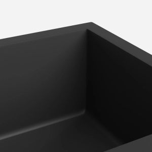 Cuba de Cozinha Inox Retangular 50x34 cm (Hirata Preta Fosca)